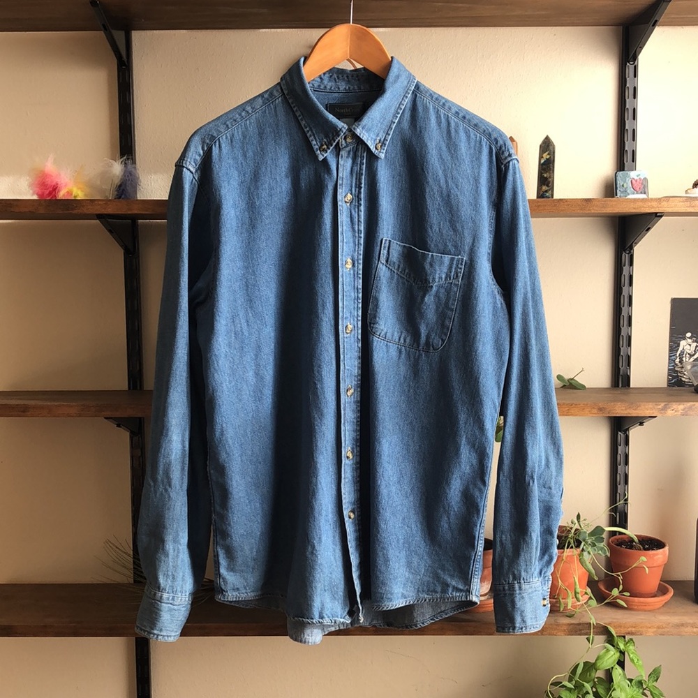 Vintage denim shirt 100% cotton